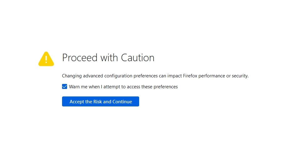 دکمه Risk و Continue را در فایرفاکس بپذیرید