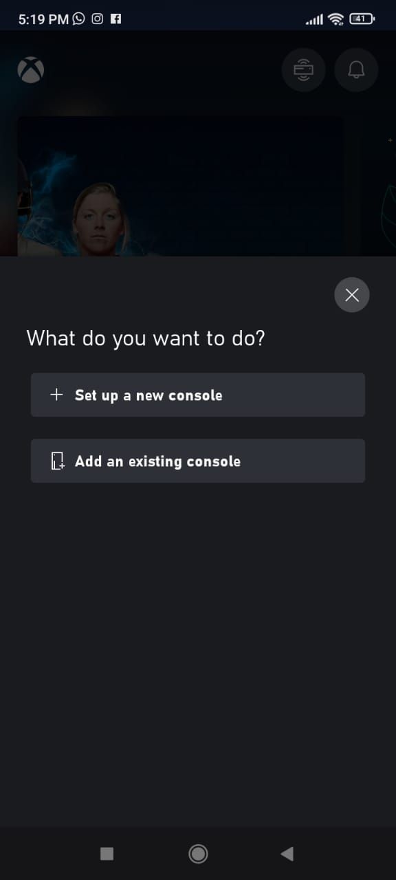 Thêm tùy chọn bảng điều khiển hiện có trên ứng dụng Xbox