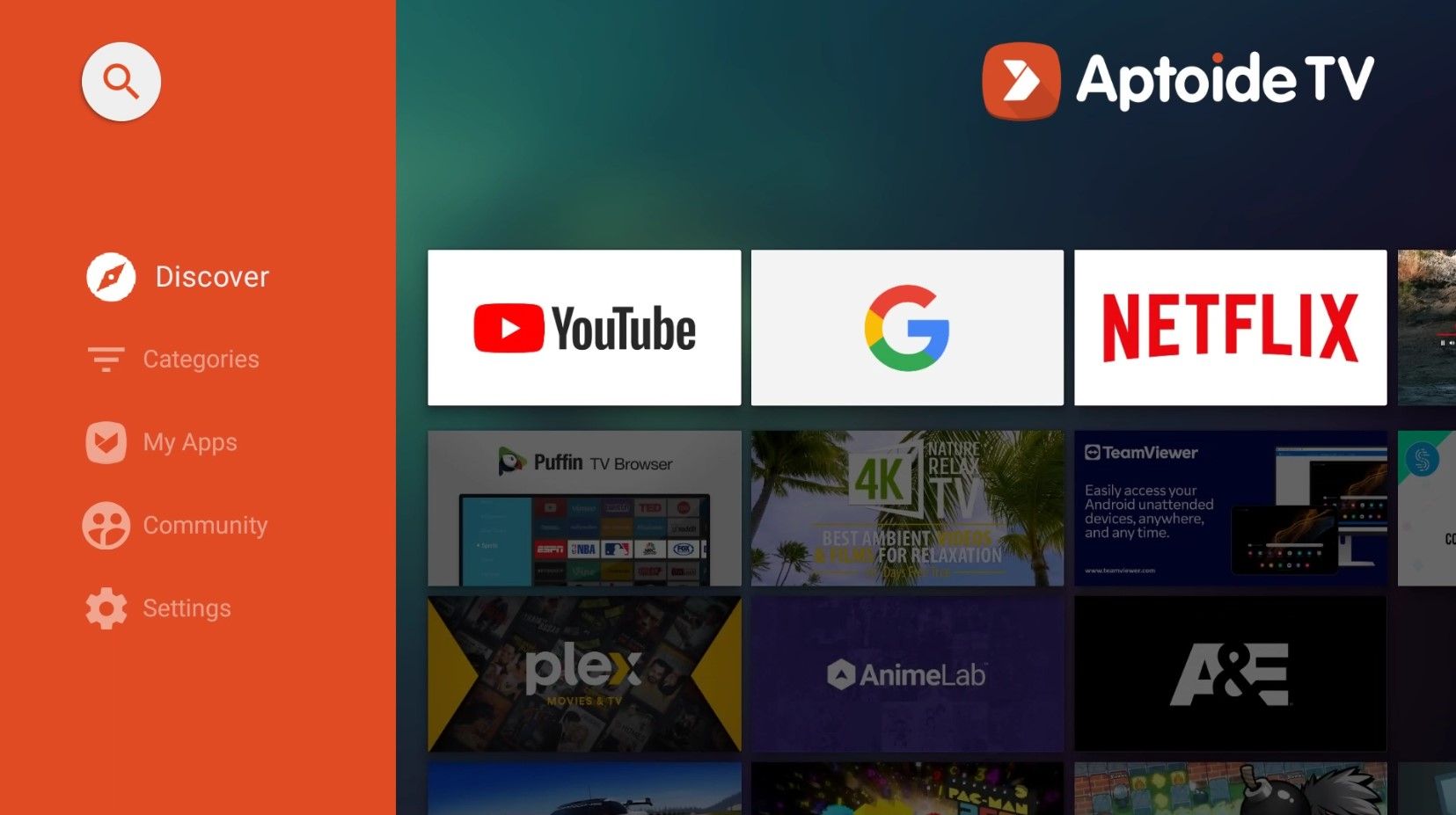 Aptoide on Android TV
