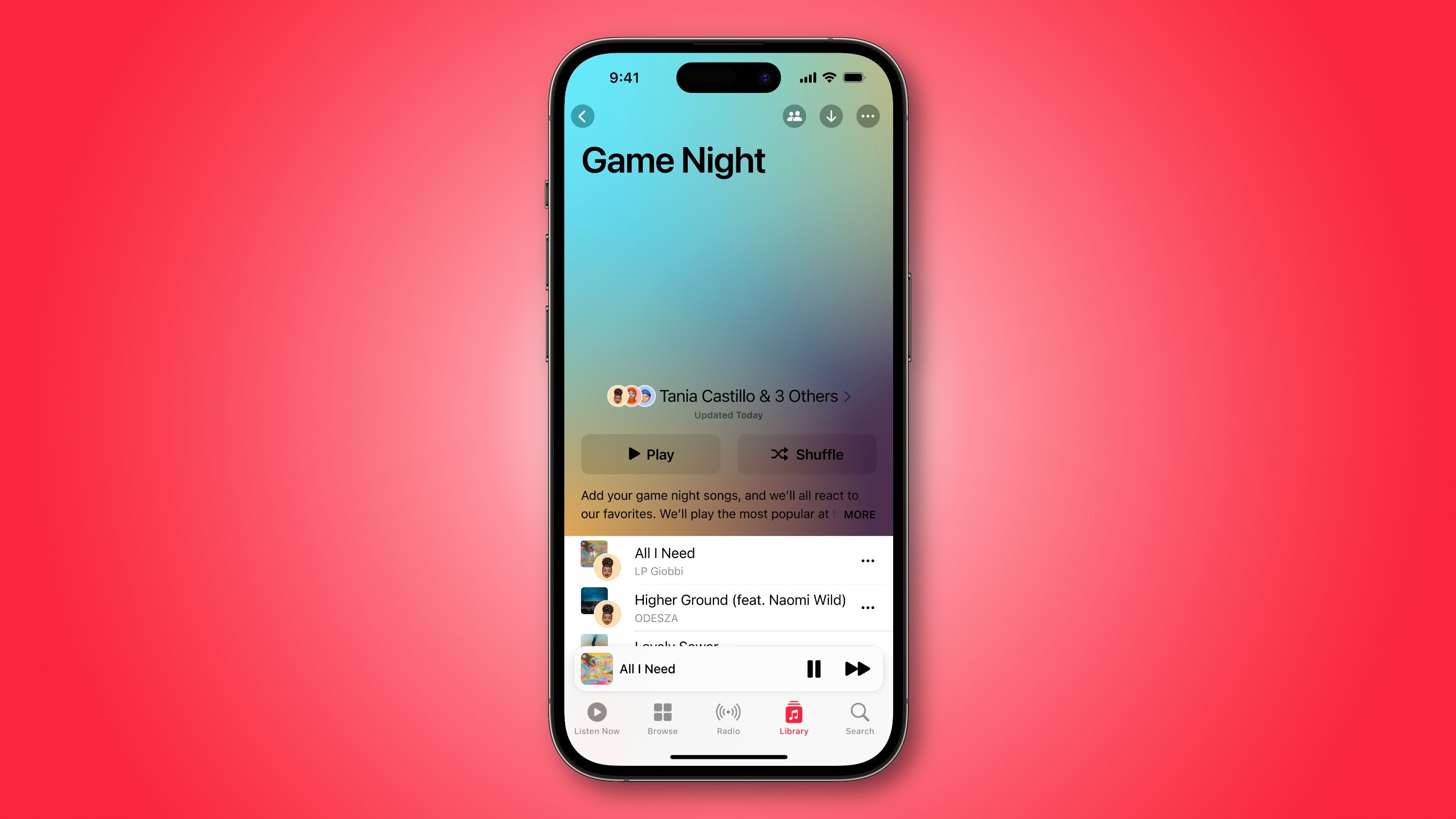 Playlist collaboration in iOS 17's Music app