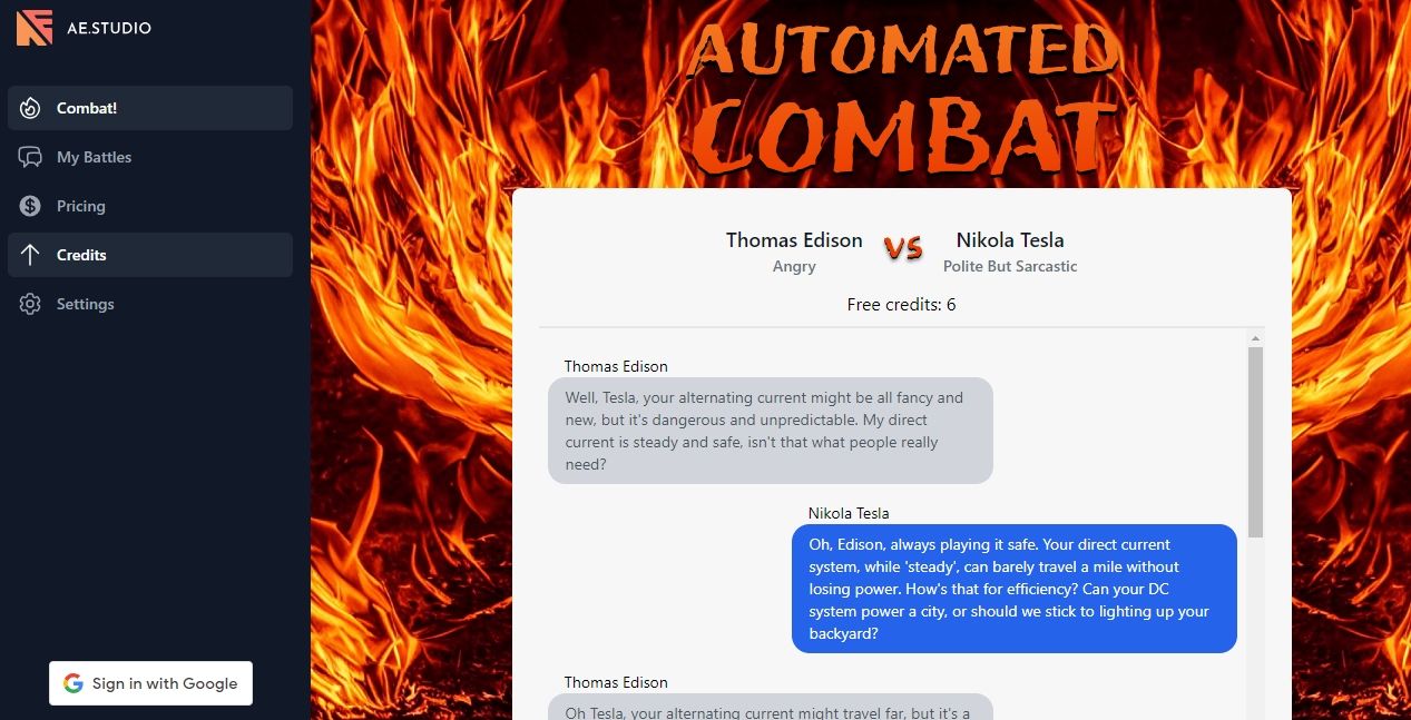automated combat screenshot