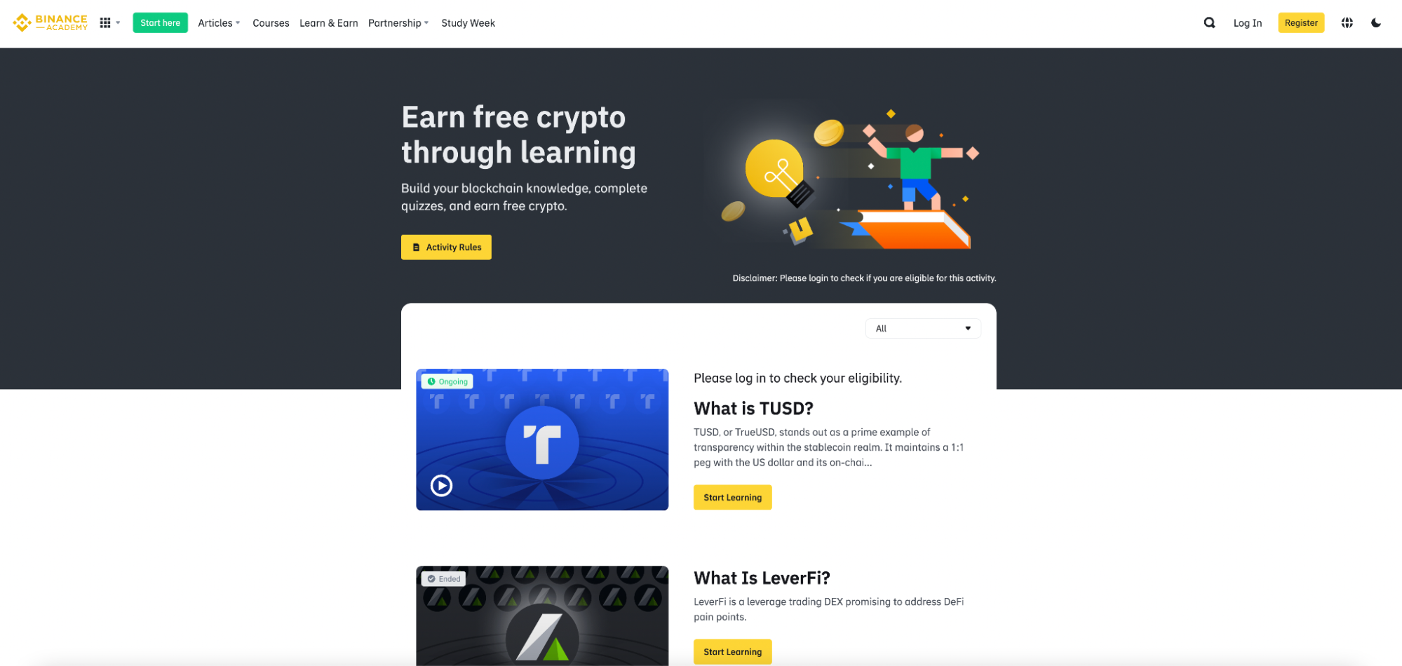 earn free money from binance