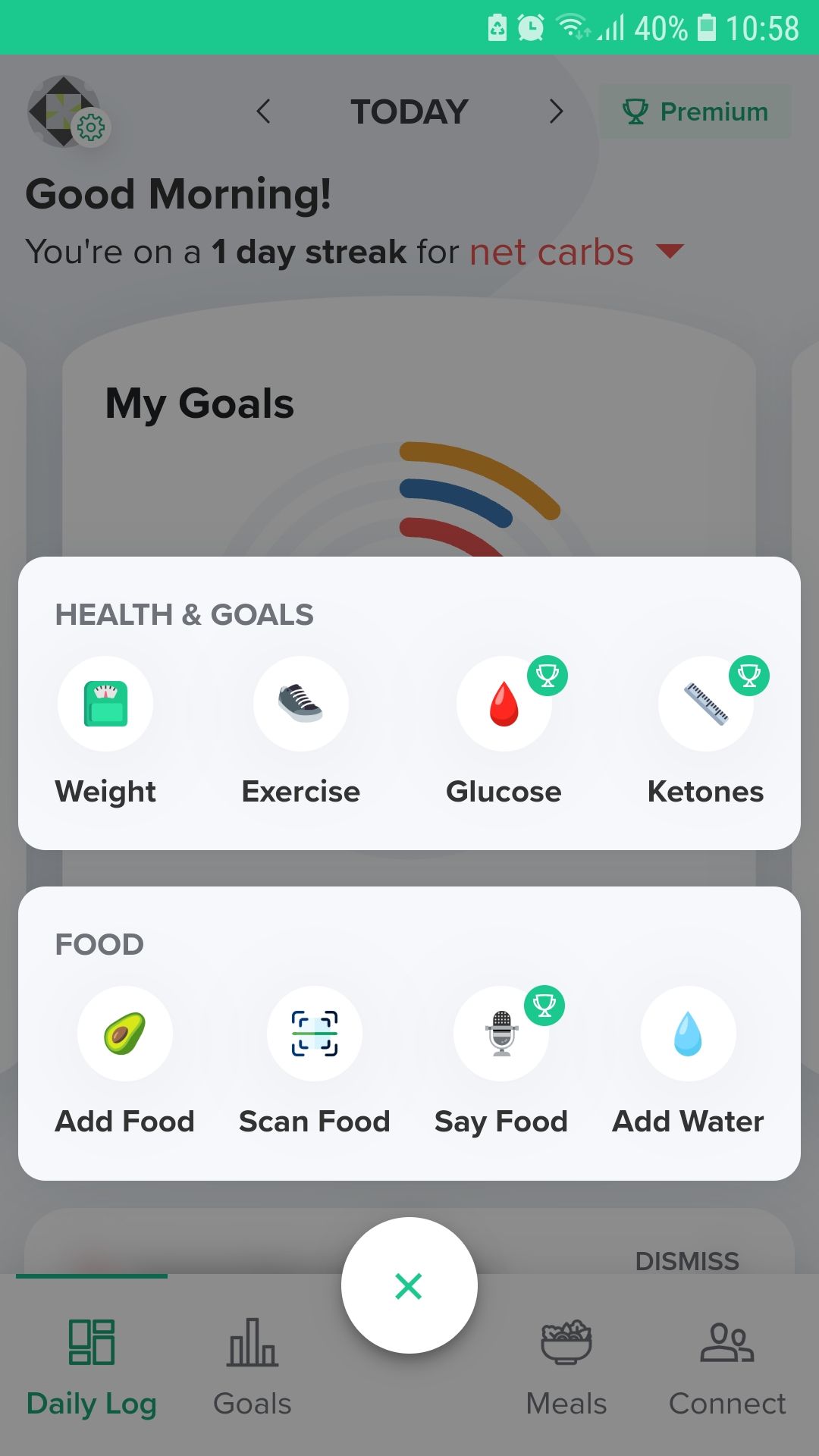 Carb Manager Keto Diet Tracker app