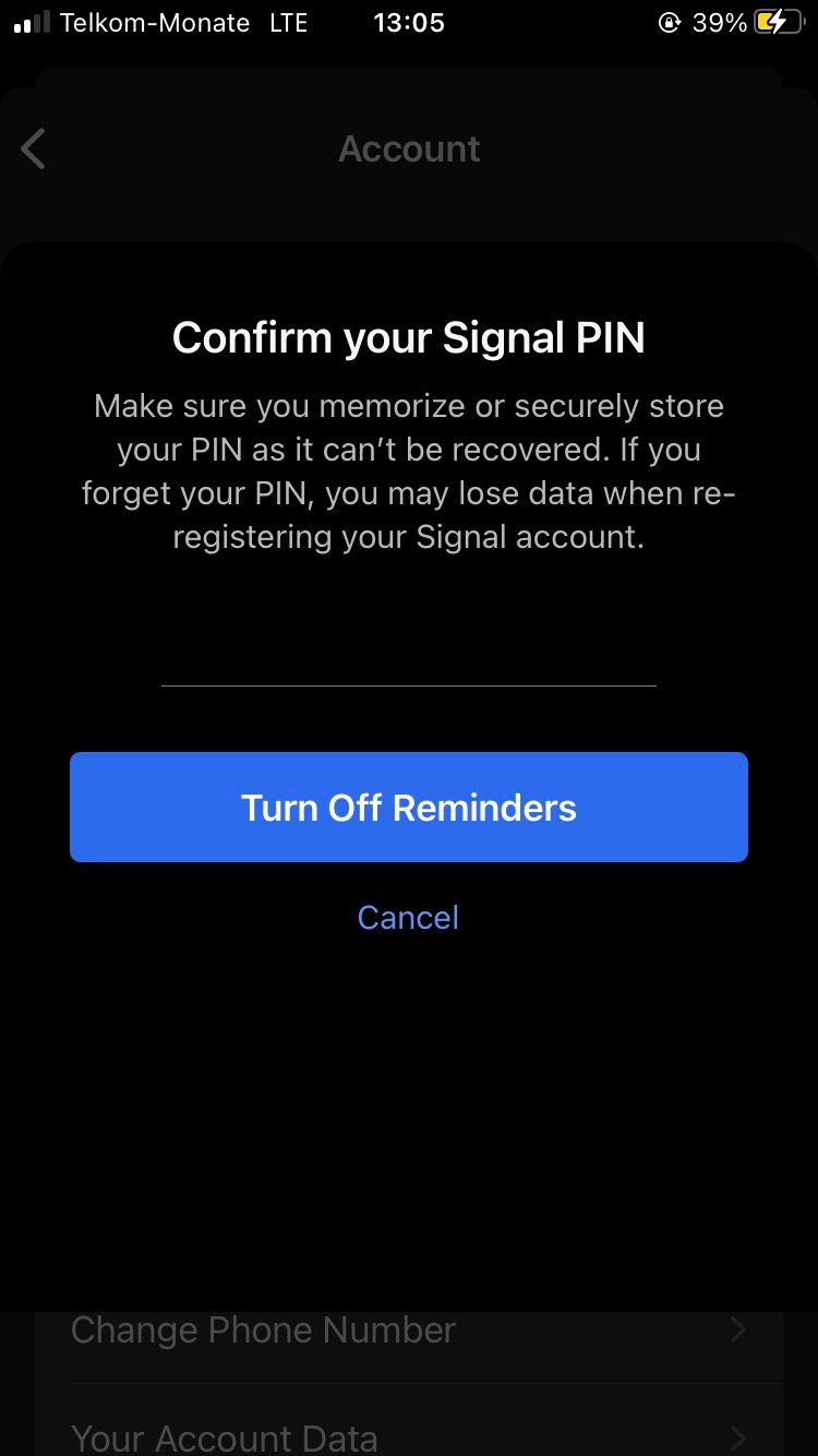 How to Disable PIN Reminders in Signal on Android and iPhone