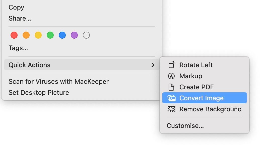 Convert an Image on Your Mac