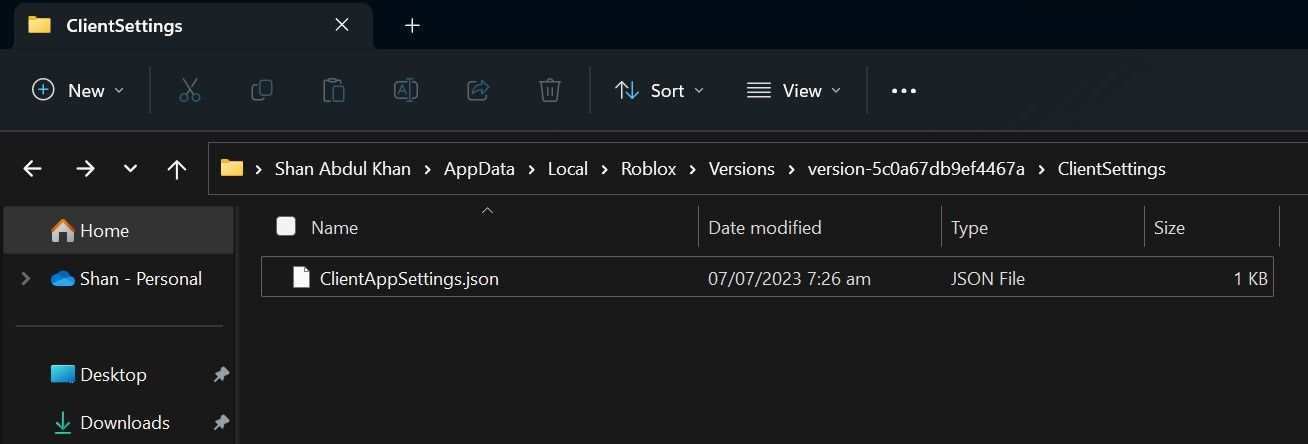 Buat dan Simpan File JSON di Folder Data Aplikasi Roblox