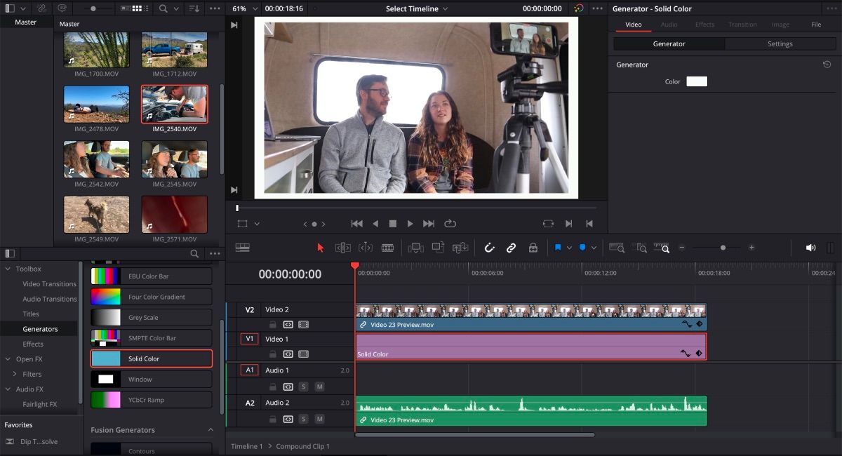 What Are Compound Clips in DaVinci Resolve? How to Use Them
