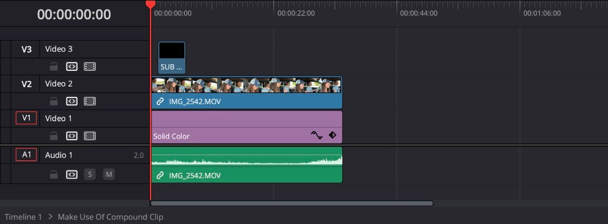 کلیپ ترکیبی باز DaVinci Resolve