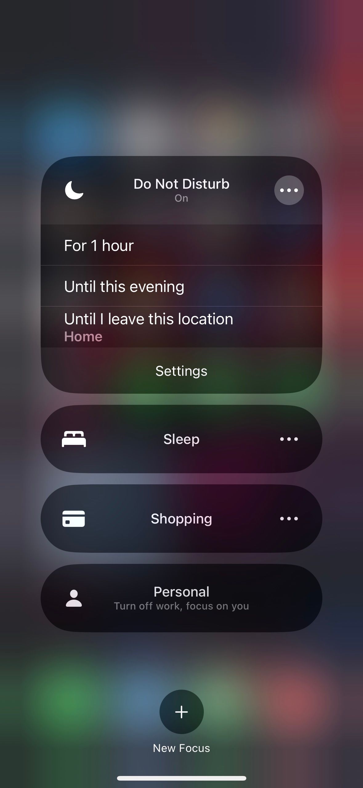 غیرفعال کردن Do Not Disturb از مرکز کنترل iOS