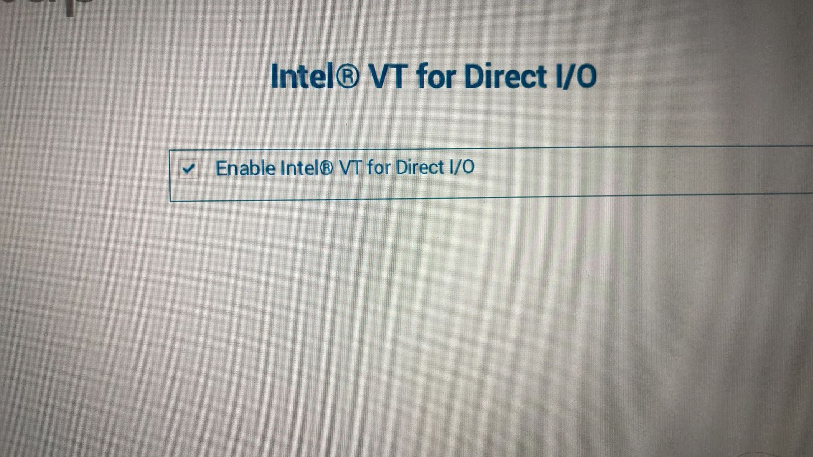 Nonaktifkan Intel VT untuk IO Langsung di Pengaturan BIOS Perangkat Dell