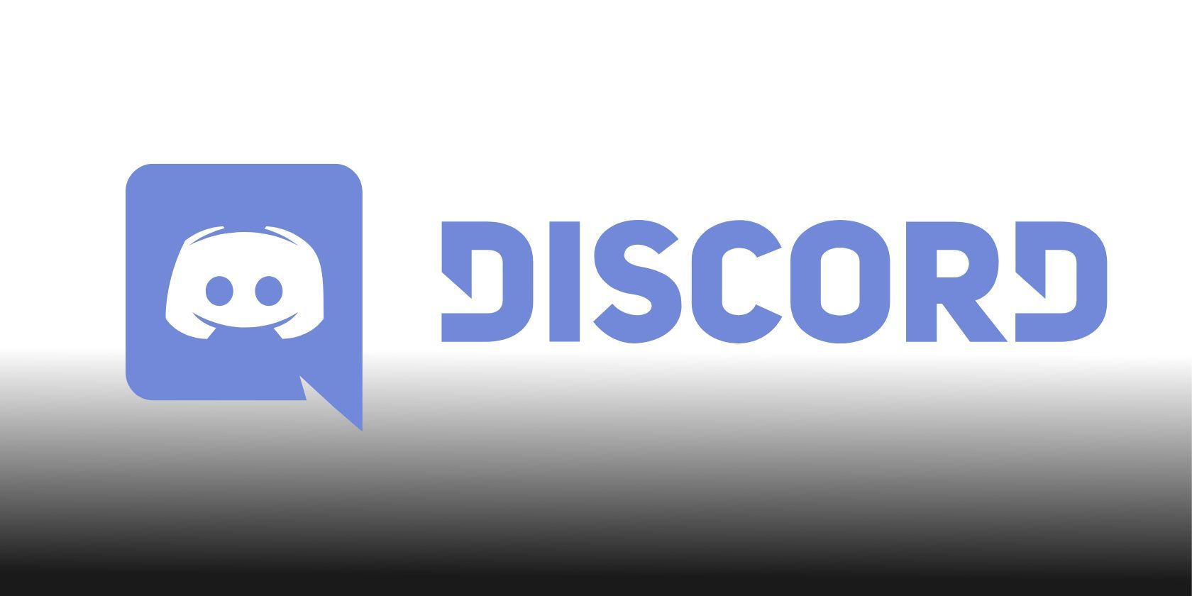 لوگوی Discord در زمینه سیاه و سفید