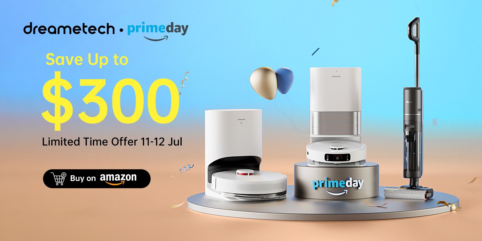 Dreametech hero image for Prime Day special