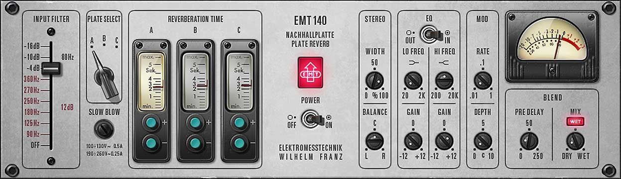 Hồi âm tấm cổ điển EMT 140