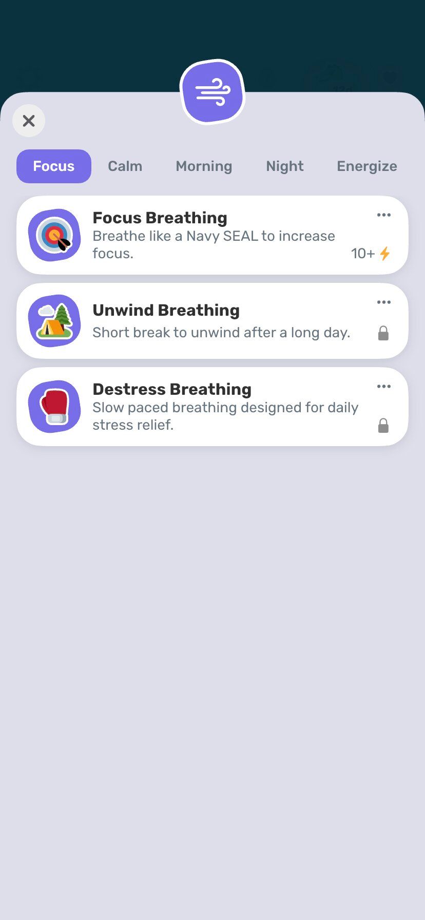 صفحه Finch-Care-breathwork-focus-page