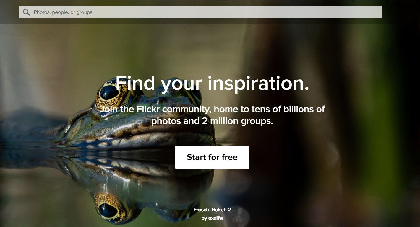 Flickr Signup page