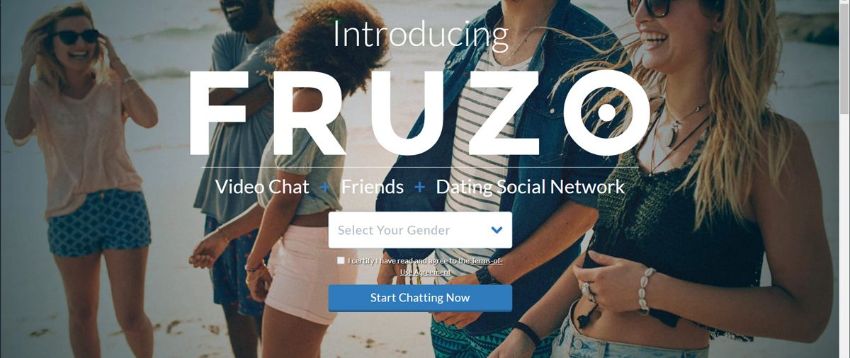 Connect with random people on Fruzo