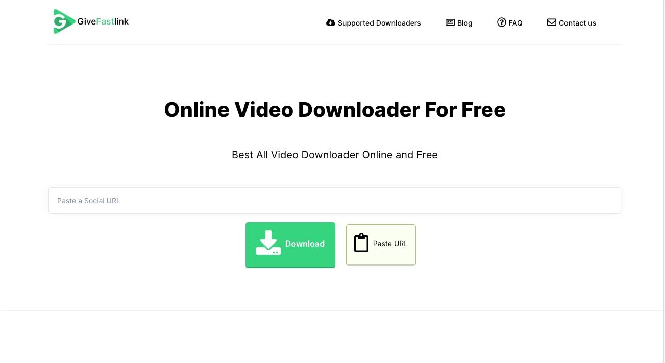 GiveFastLink video downloader