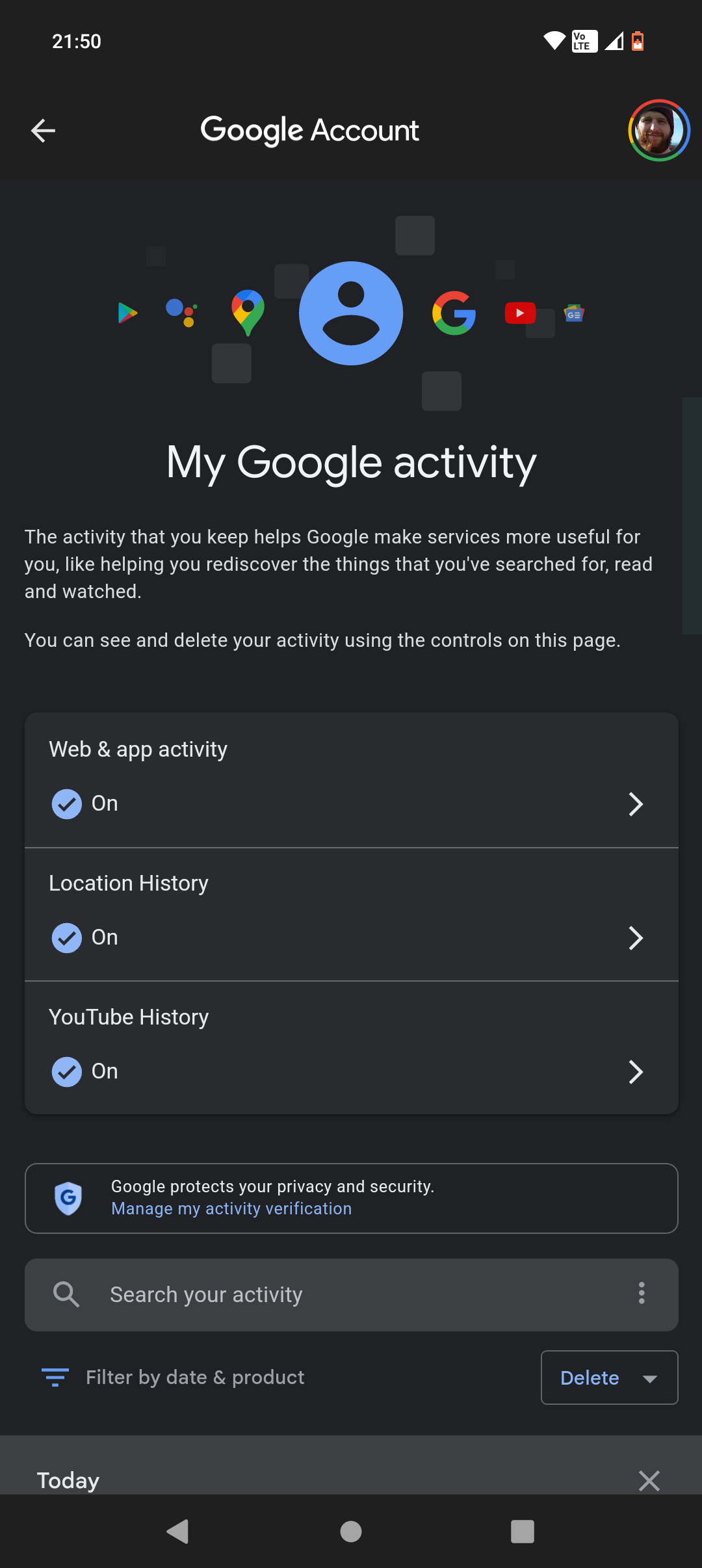 google android app home