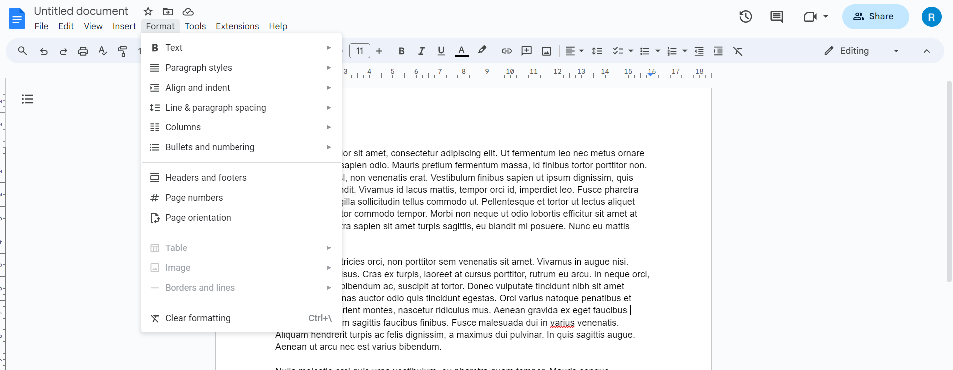 Google Docs Writing Tools