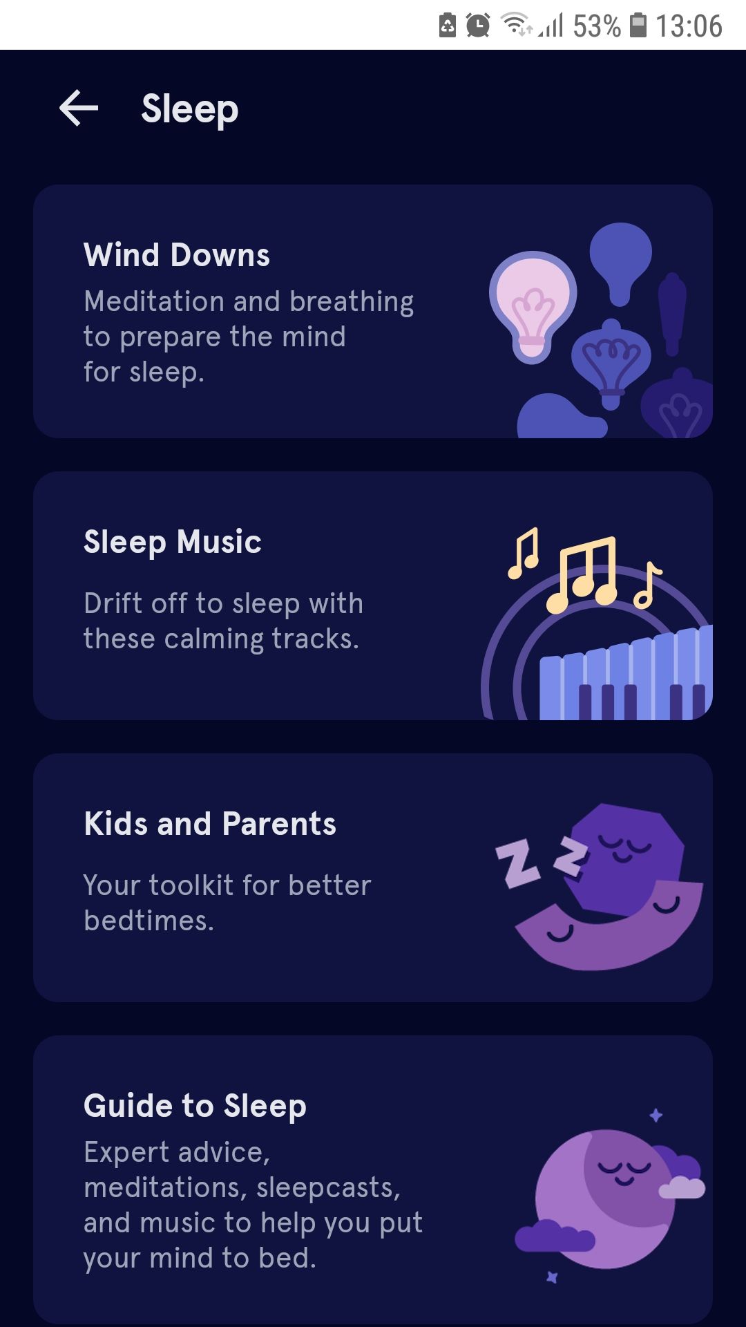 Headspace sleep meditation app