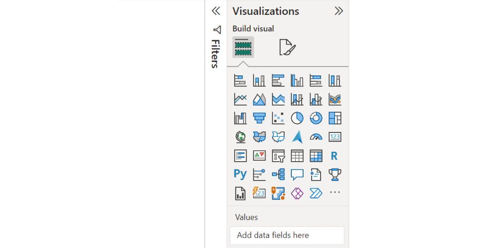 تمام نمادهای نمودار مختلف در Power BI Visualization