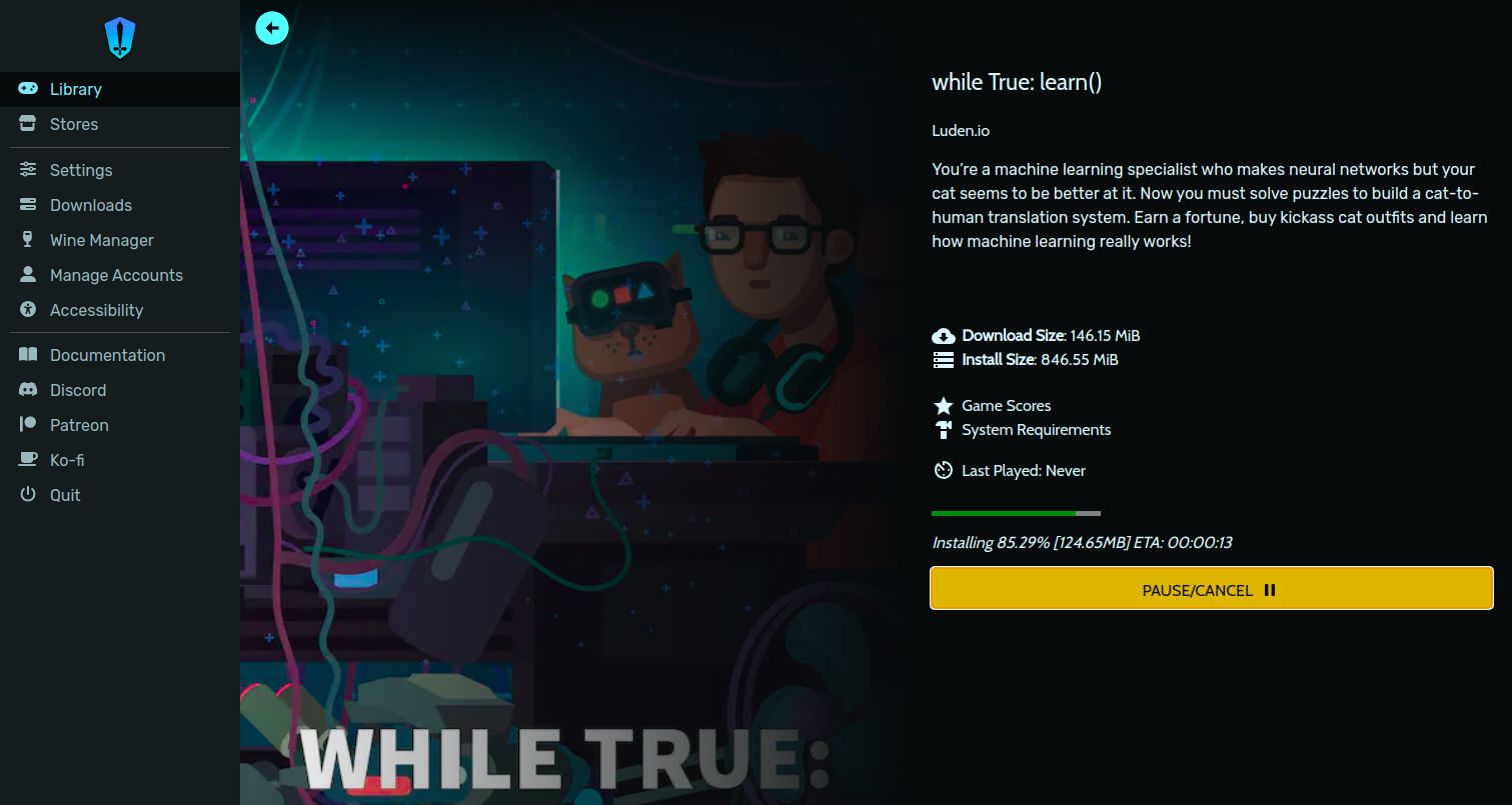 installing an epic games title on linux