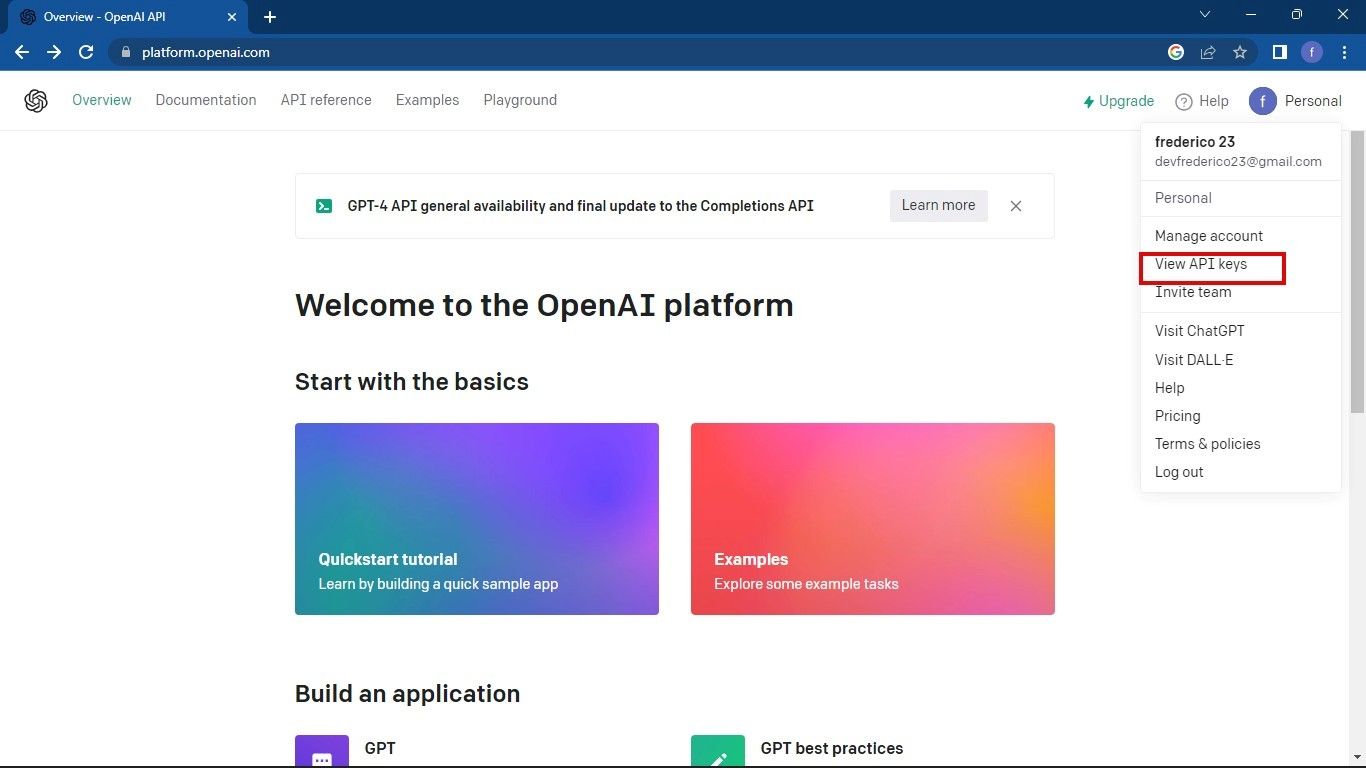 Beranda OpenAI API