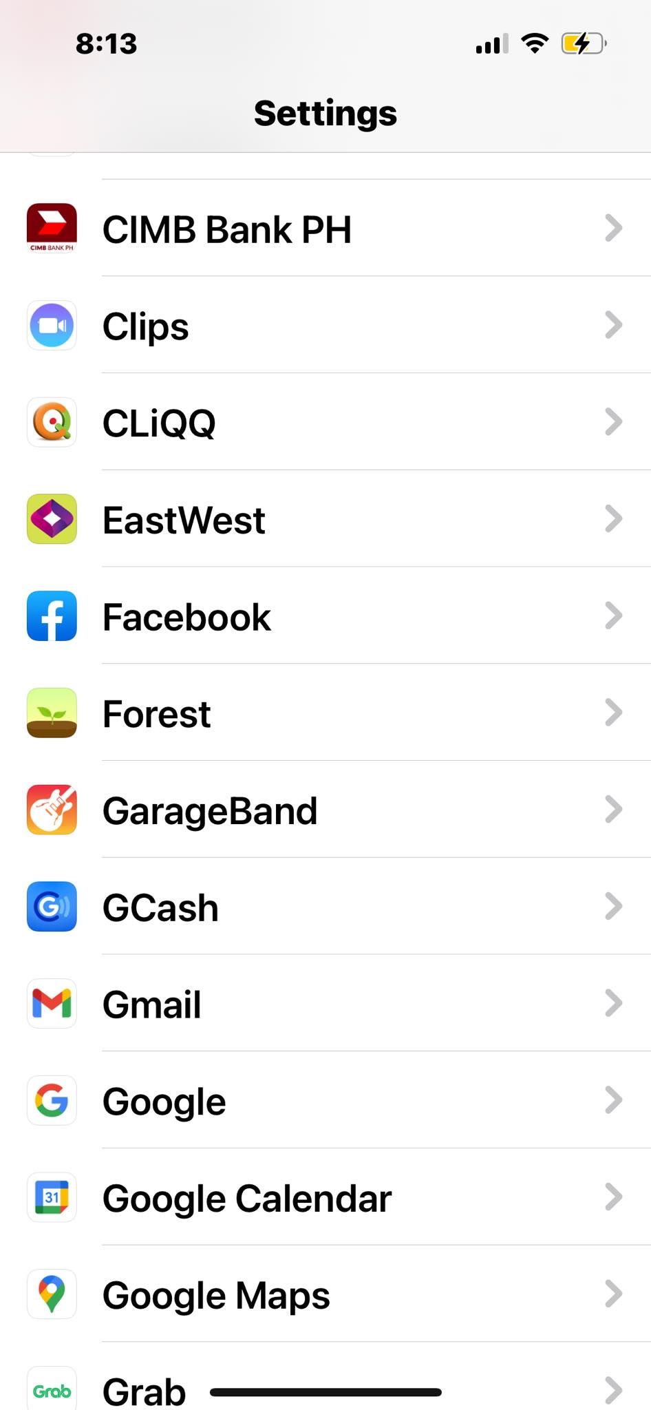 صفحه تنظیمات دستگاه iOS دانلود شده برنامه های موبایل