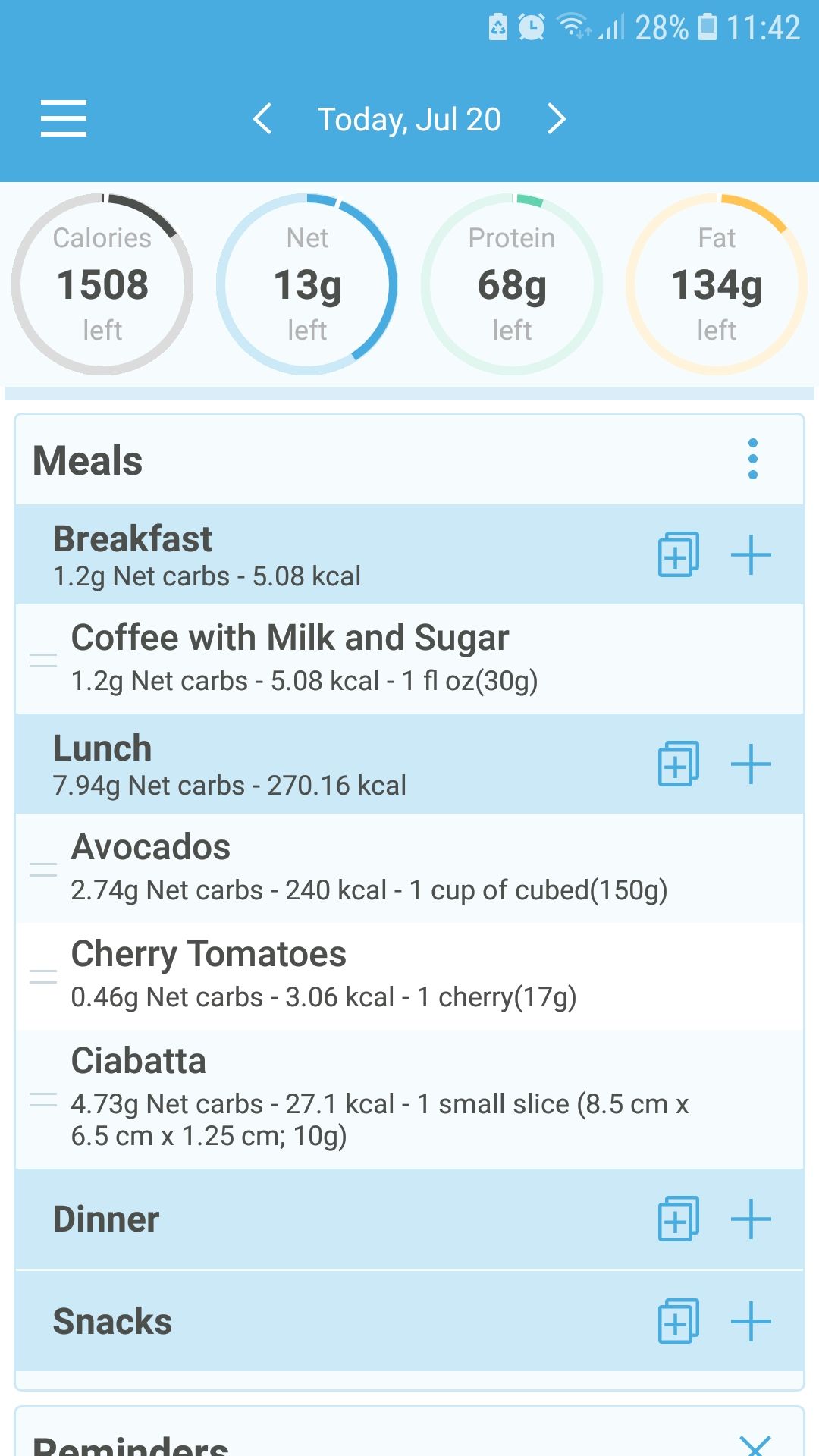 Ketoapp diet tracker app meals