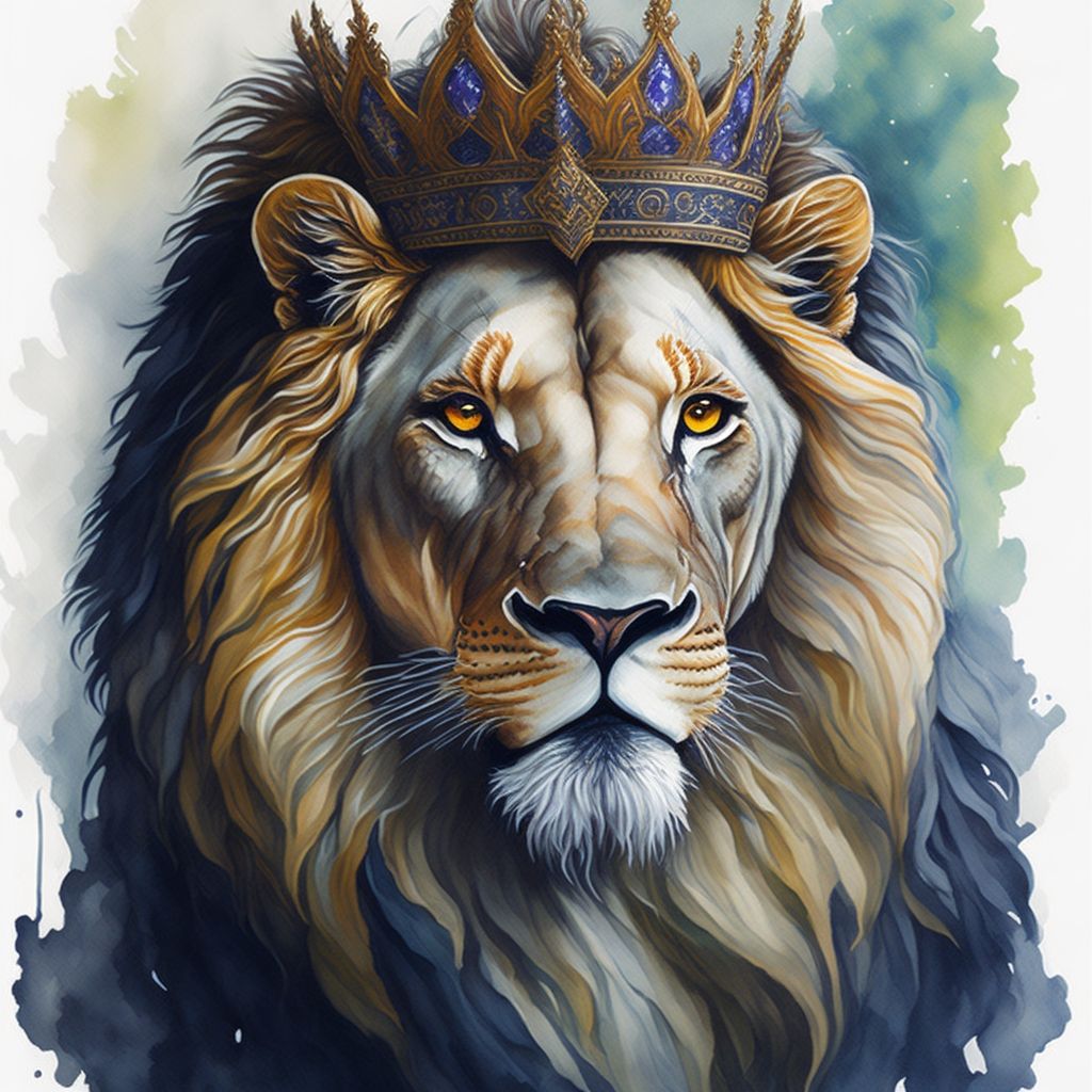 Leonardo_Diffusion_Majestic_lion_with_crown_regal_and_proud_wa_2