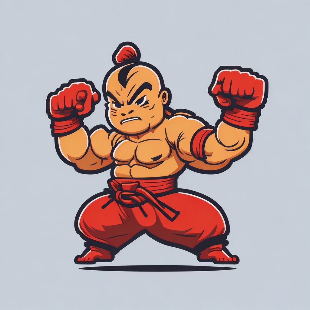 Leonardo_Diffusion_simple_mascot_for_a_kungfuthemed_gym_Chines_0
