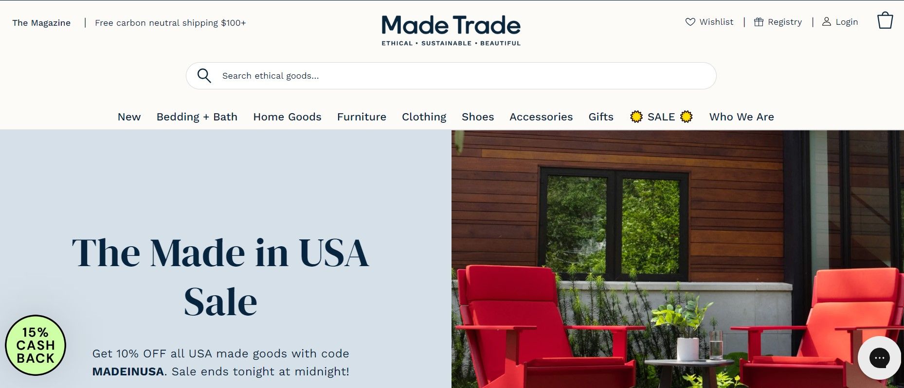 Made Trade homepage