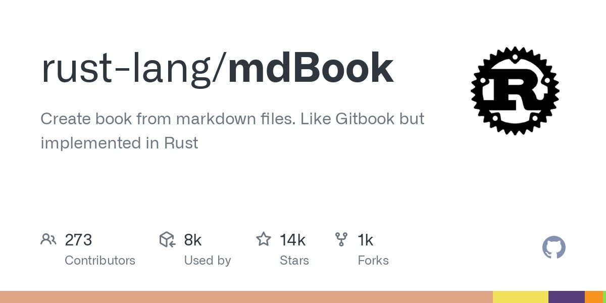 پیش نمایش GitHub mdBook