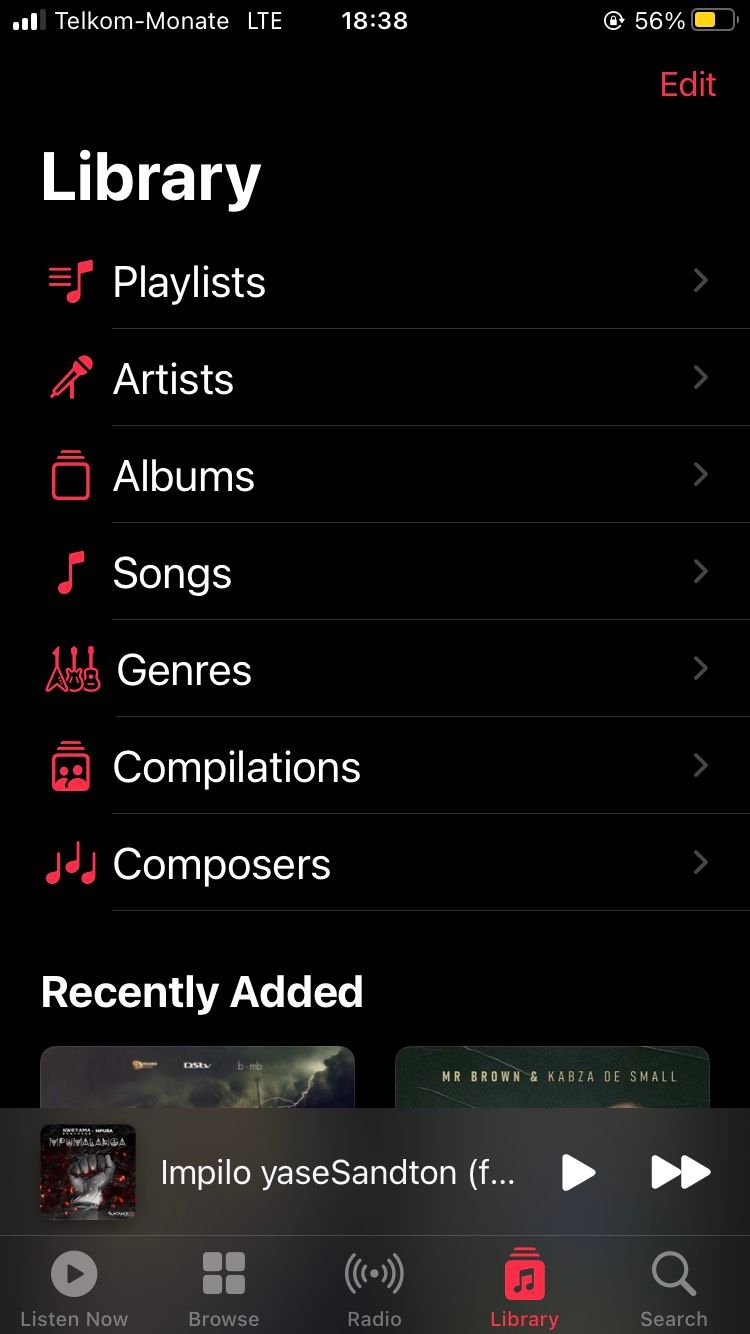 پخش آهنگ در Apple Music