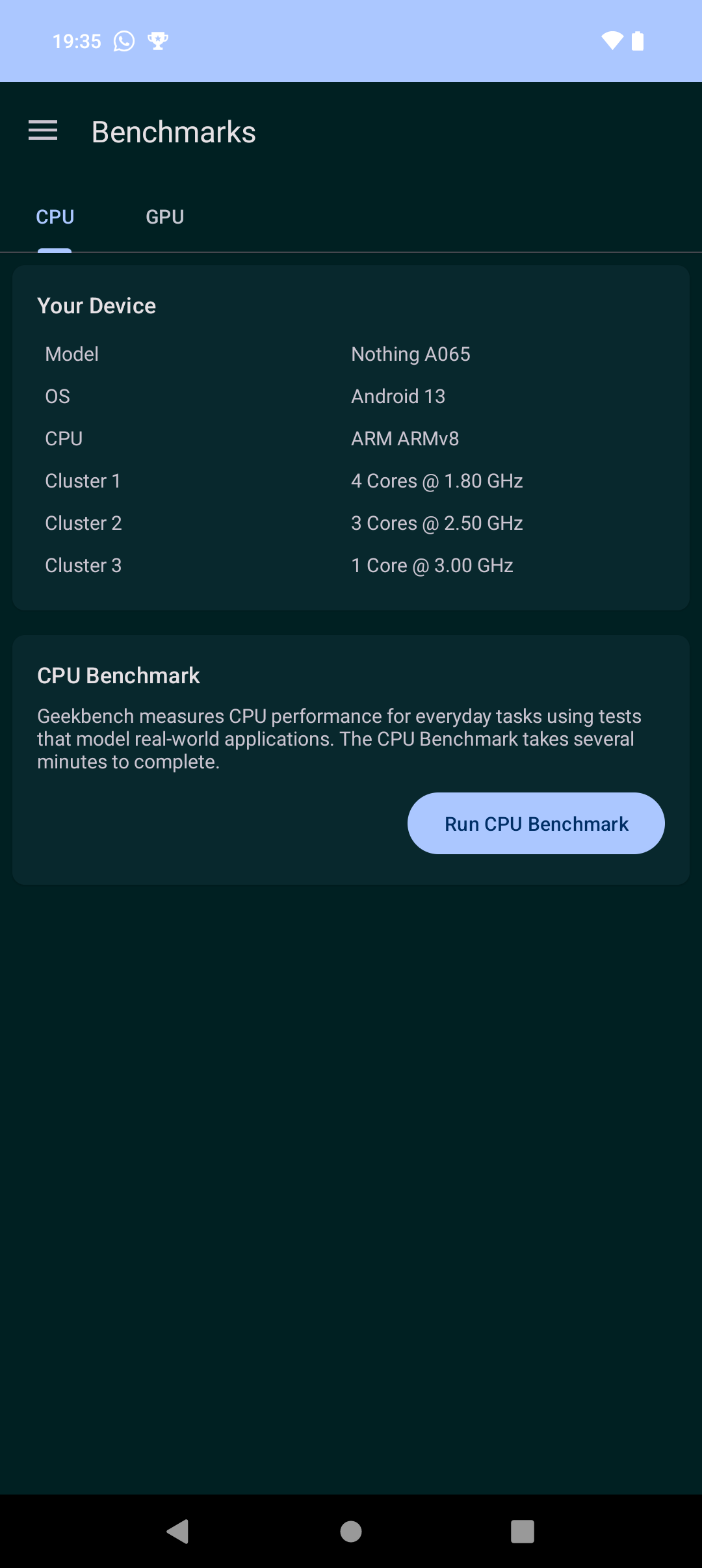 هیچی گوشی 2 مشخصات geekbench