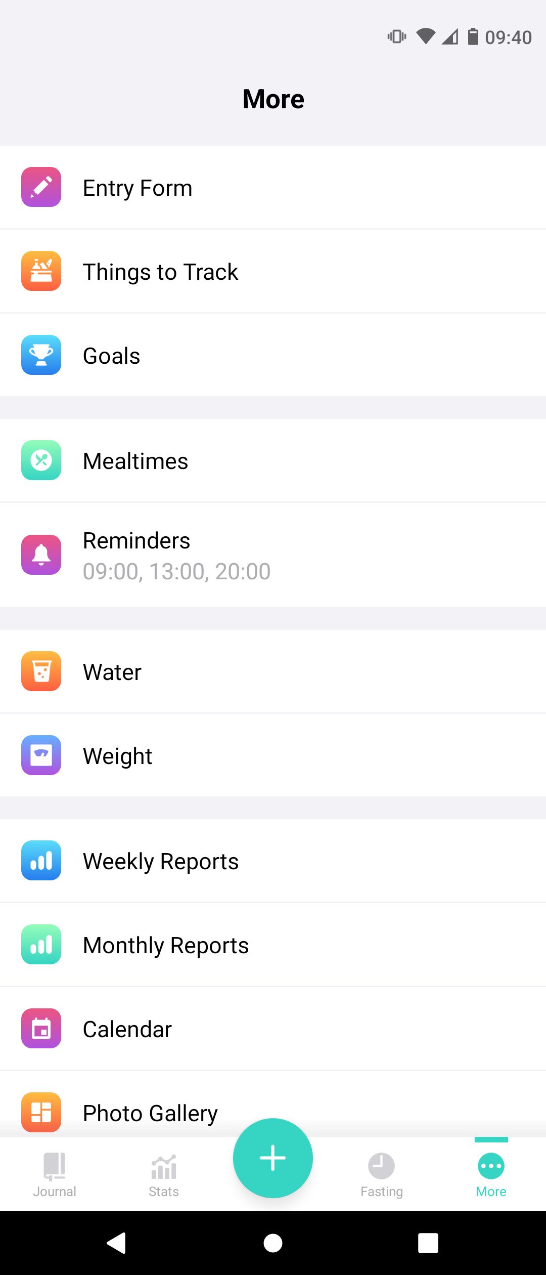 Nutrilio Food Tracking and Planning Tools