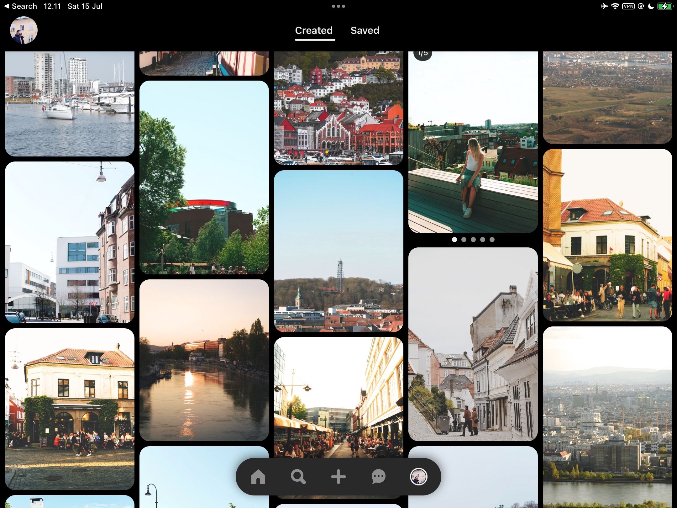 The Pinterest iPad App Interface
