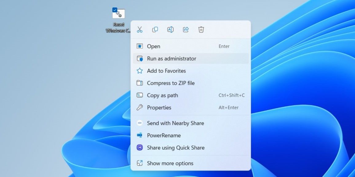 Сбросьте компоненты Центра обновления Windows с помощью пакетного файла