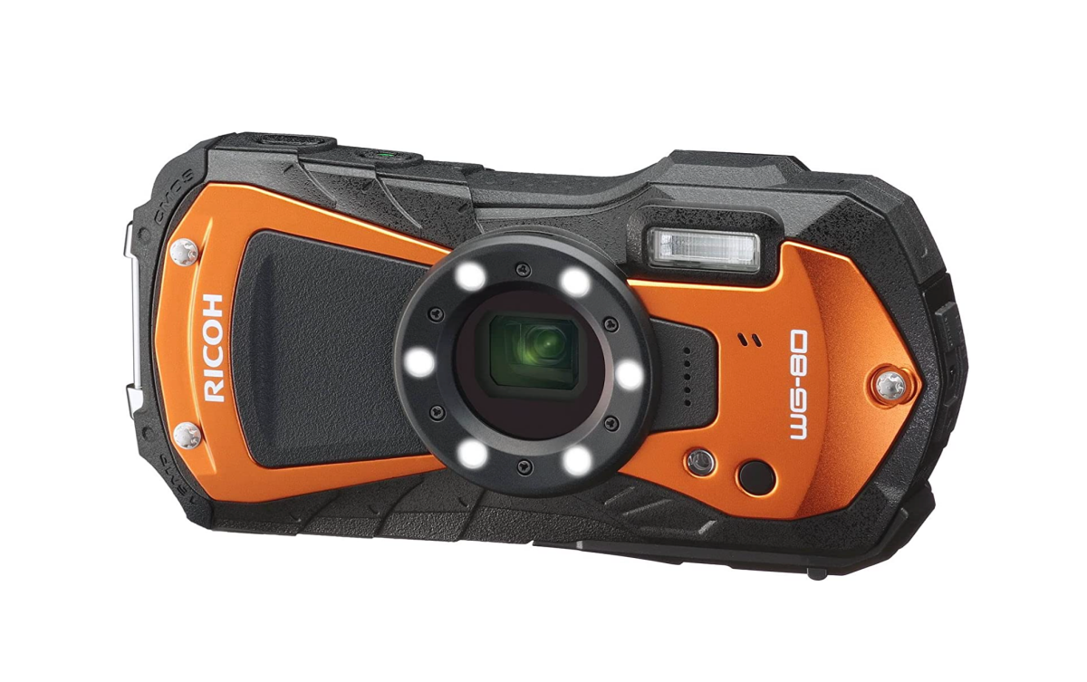 A Ricoh WG-80 rugged camera