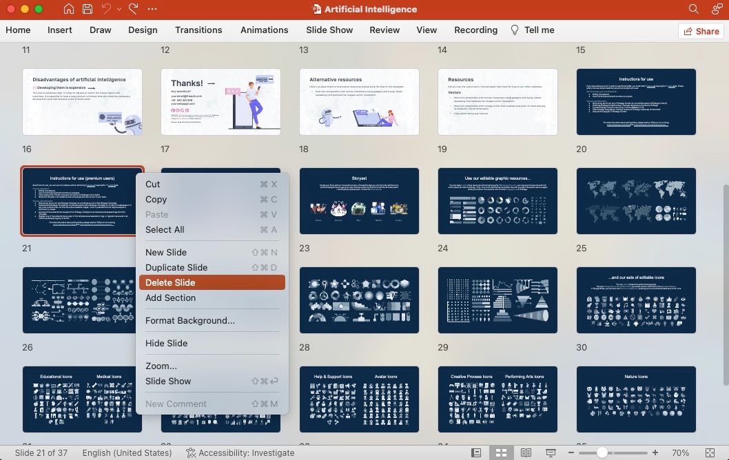 comment supprimer plusieurs diapositives sur powerpoint