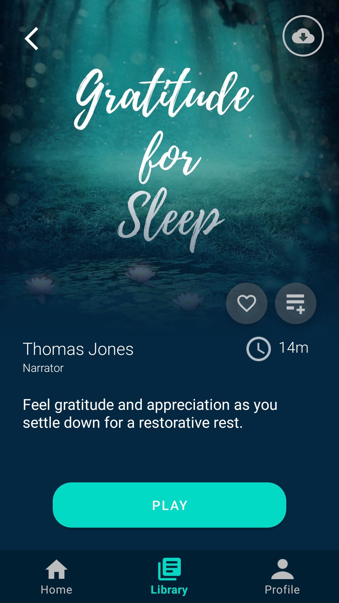 Slumber sleep meditation app gratitude