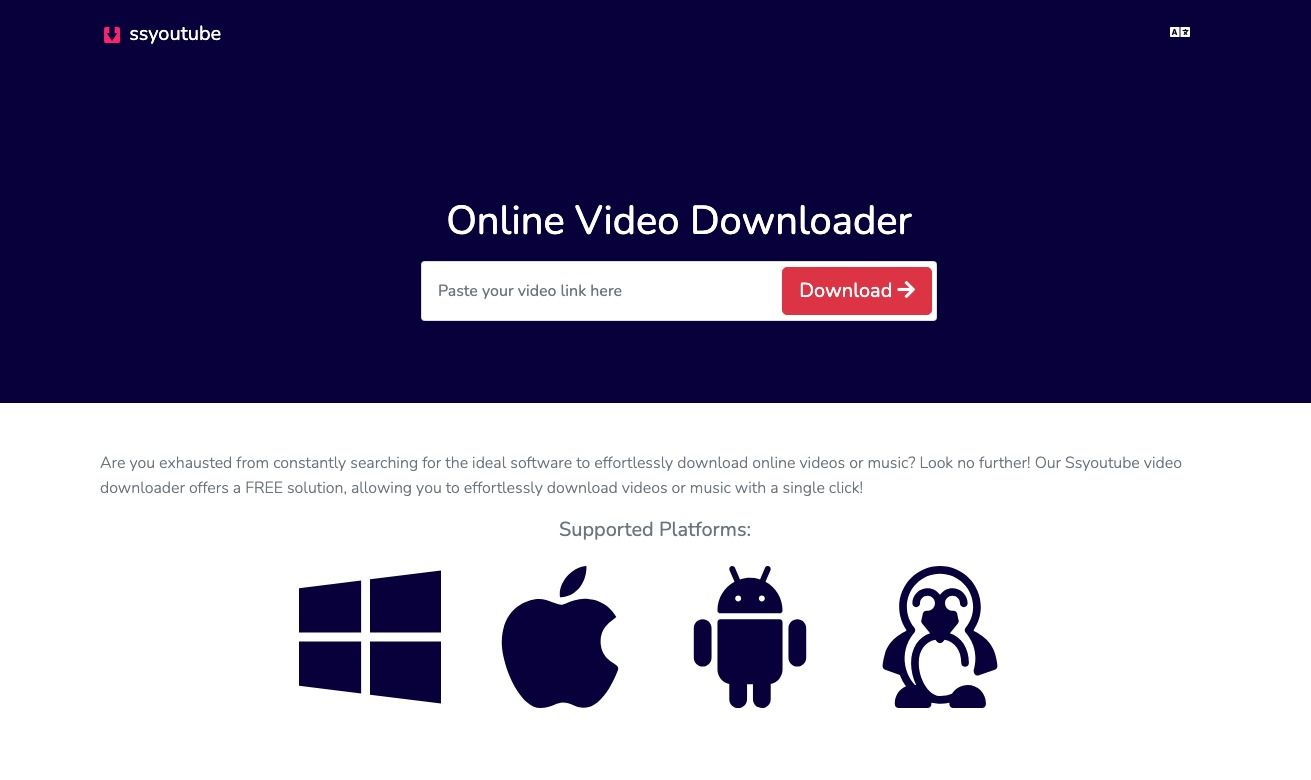 SSYouTube online video downloader
