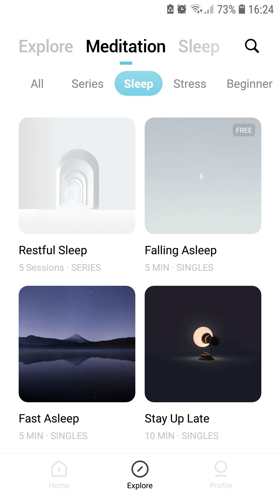 Tide sleep meditation app