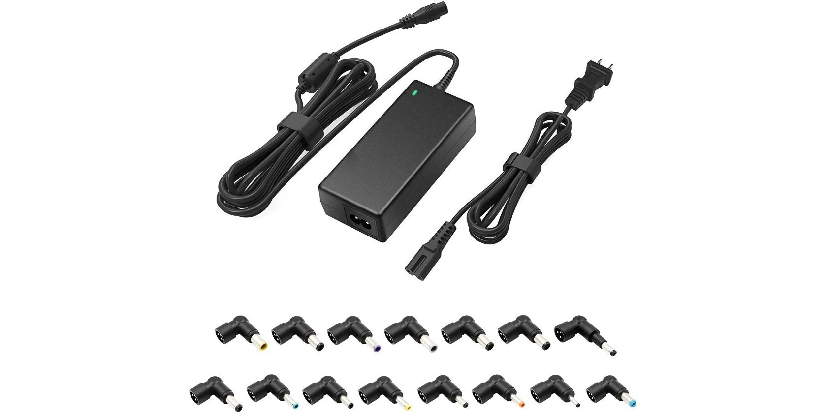 Universal power adapter with interchangeable tips