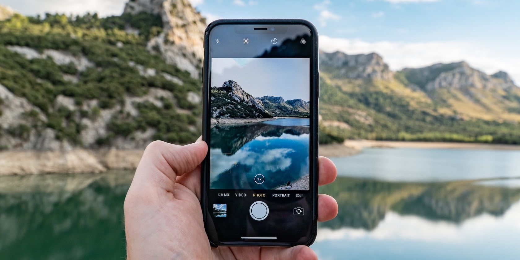 Camera app on an iPhone