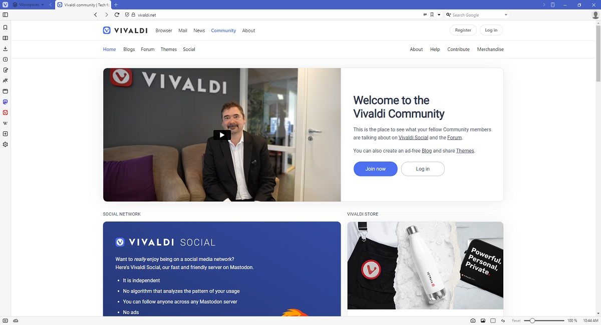 وب سایت Vivaldi.Net