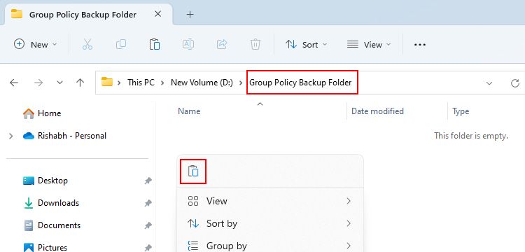 Tùy chọn dán Windows File Explorer