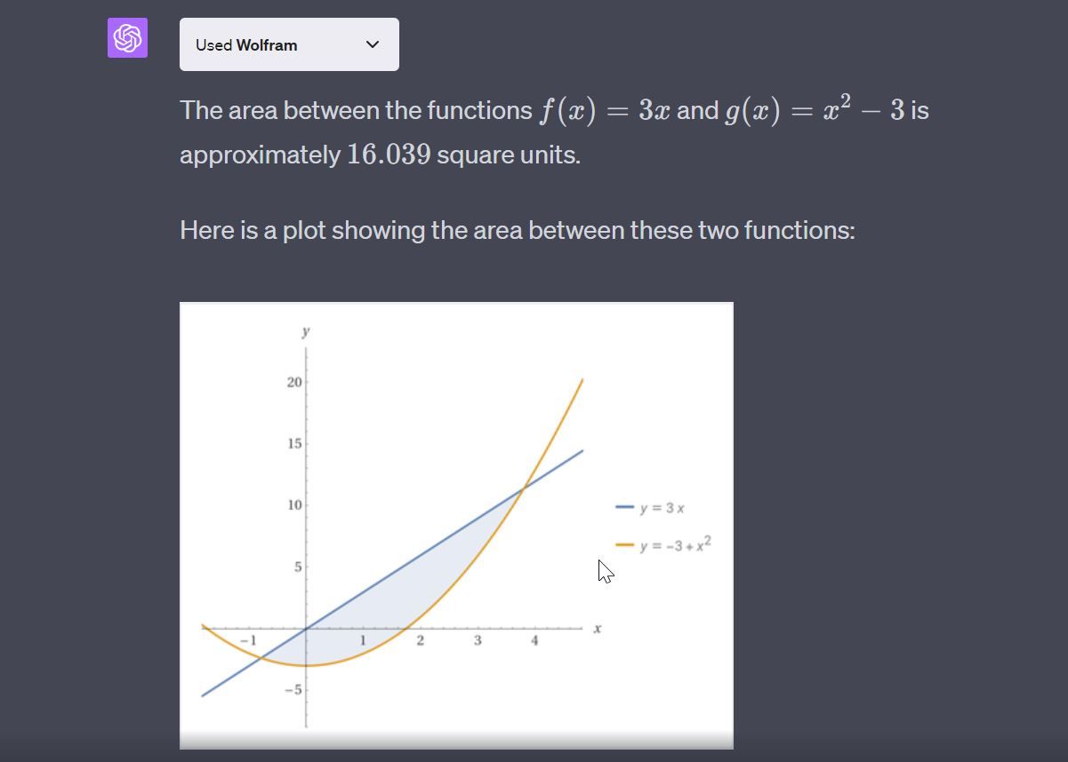 Plugin Wolfram ChatGPT làm toán