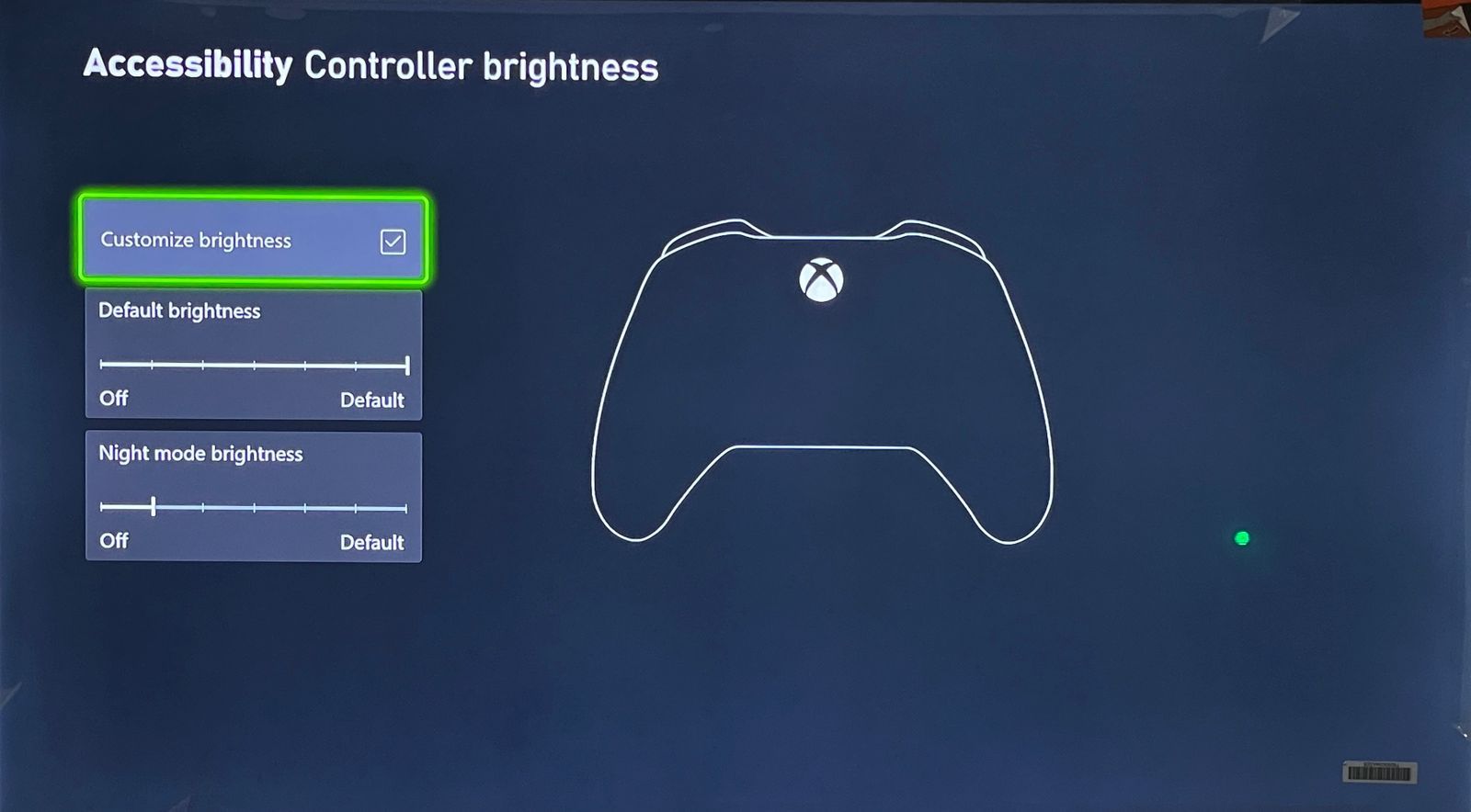 Xbox tùy chỉnh cài đặt độ sáng của bộ điều khiển