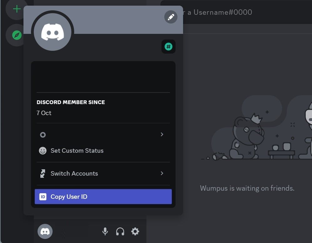 L'option Copier son identifiant sur discord